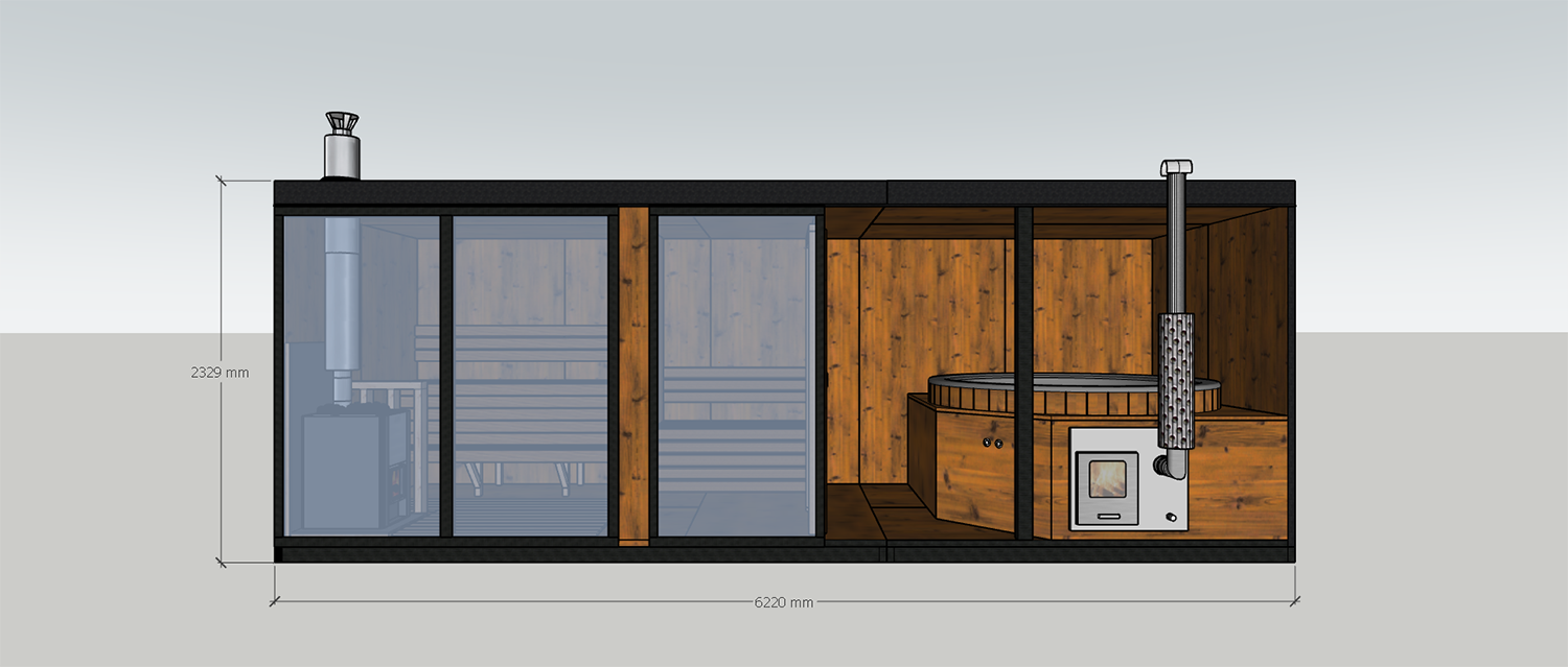 Sauna Trio A B-Mini C